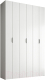 Шкаф-гармошка Евва Лайн ЛН-3D.240.60(0Z/0Z/0Z) (бодега белый) - 