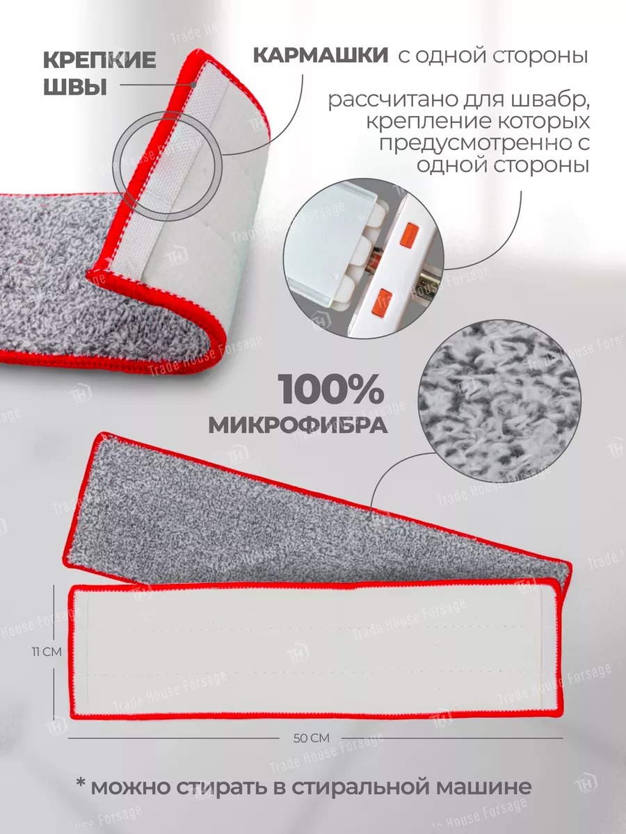 Набор мопов для швабры WMC Tools Tools WMC-05 / WMC-mop5-2pcs — фото 3