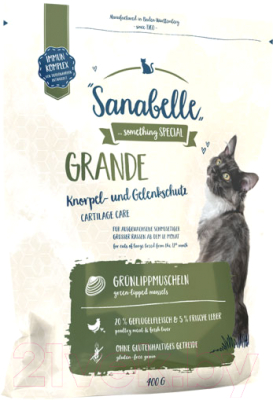 Сухой корм для кошек Bosch Petfood Sanabelle Grande 0.4кг +хрустящее лакомство / 8342004