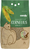 Наполнитель для туалета Comfy Benta Cornelius кукурузный комкующийся с ароматом трав / 124021 (3.5кг/7л) - 