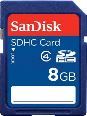 Карта памяти SanDisk SDHC (Class 4) 8GB (SDSDB-008G-B35) - общий вид