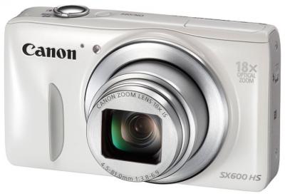 Компактный фотоаппарат Canon PowerShot SX600 HS (White) - общий вид