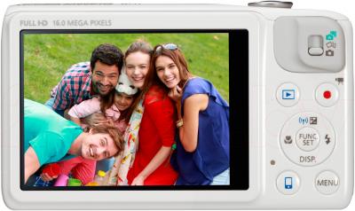 Компактный фотоаппарат Canon PowerShot SX600 HS (White) - вид сзади