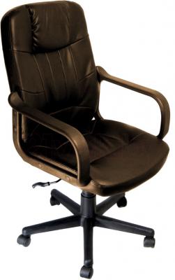 Кресло офисное Деловая обстановка Бюджет MFM (темно-коричневый) - общий вид