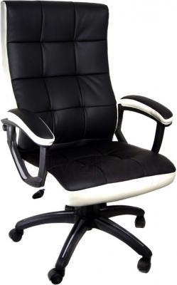 Кресло офисное Деловая обстановка Клия MFM (бело-черный) - общий вид
