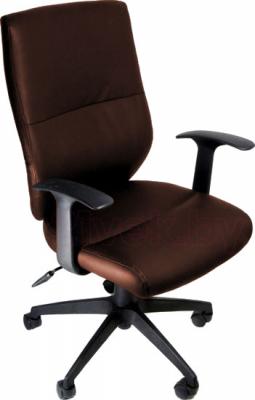 Кресло офисное Деловая обстановка Неон MFM (темно-коричневый) - крестовина хромирована