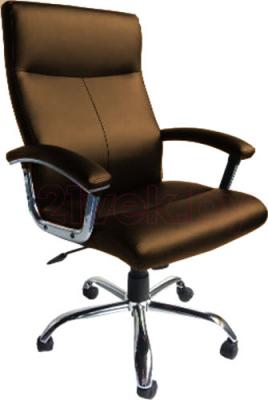 Кресло офисное Деловая обстановка Фаворит MFM (темно-коричневый) - реальный цвет модели может немного отличаться