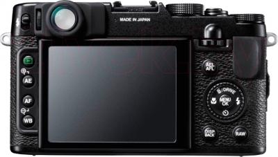 Компактный фотоаппарат Fujifilm FinePix X-10 (черный) - вид сзади