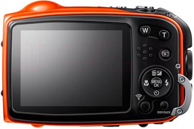 Компактный фотоаппарат Fujifilm FinePix XP70 (Orange) - вид сзади