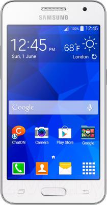 Смартфон Samsung Galaxy Core II / G355H (белый) - вид спереди