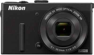Компактный фотоаппарат Nikon Coolpix P340 (Black) - вид спереди