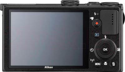 Компактный фотоаппарат Nikon Coolpix P340 (Black) - вид сзади