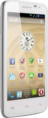 Смартфон Prestigio MultiPhone 3501 Duo (белый) - общий вид