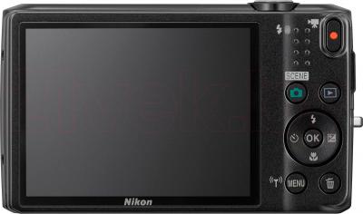 Компактный фотоаппарат Nikon Coolpix S6800 (Black) - вид сзади