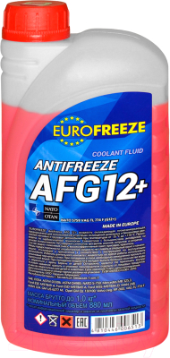 Антифриз Eurofreeze AFG 12+ -35C / 52291 (1кг, красный)