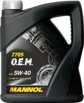 Моторное масло Mannol OEM 5W40 SN/CF / MN7705-4 (4л)