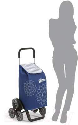 Сумка-тележка Gimi Tris Floral GM127 (синий)