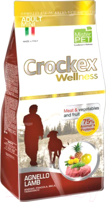 Сухой корм для собак Crockex Wellness Mini Adult Lamb & Rice / MCF3102 (2кг)