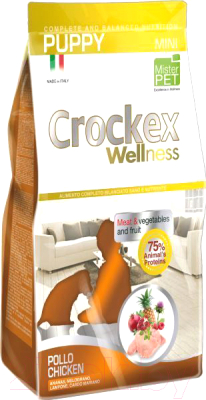 Сухой корм для собак Crockex Wellness Mini Puppy Chicken & Rice / MCF2602 (2кг)