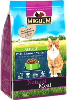 Сухой корм для кошек Meglium Cat Beef & Chicken & Vegetables / MGS0101 (1.5кг)