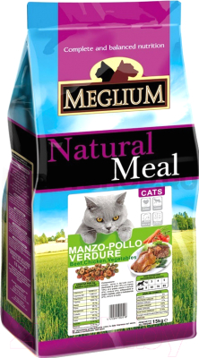 Сухой корм для кошек Meglium Cat Beef & Chicken & Vegetables / MGS0115 (15кг)