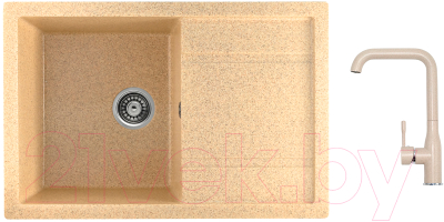 Комплект сантехники Gerhans B27 + смеситель HU01K4698-21 (песочный)