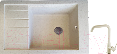 

Мойка кухонная Gerhans, B28 + смеситель HU01K4698-20