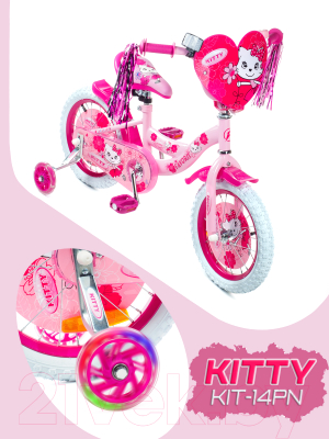 Детский велосипед FAVORIT Kitty / KIT-14PN (розовый)