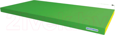 Гимнастический мат Romana 5.002.10 (светло-зеленый/желтый)