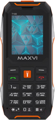 Мобильный телефон Maxvi T100 (оранжевый)