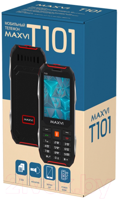 Мобильный телефон Maxvi T101 (черный)