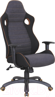 Кресло геймерское Signal Q-229 (с регулированным подлокотником, черный/серый)