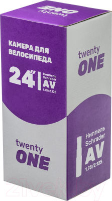 Камера для велосипеда Twenty ONE 24х1.75/2.125 AV/AVR28-40/48L