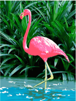 Картина по номерам Lori Розовый фламинго / Рх-011 - 