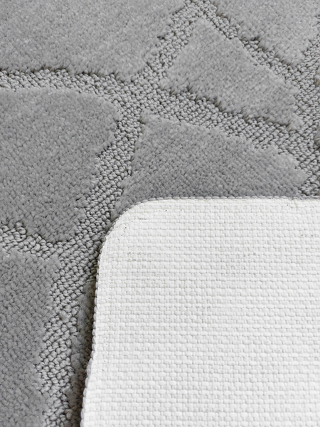 Коврик для туалета Gokyildiz Standart 60x50 / CROSS-7022-LIGHT-GRAY