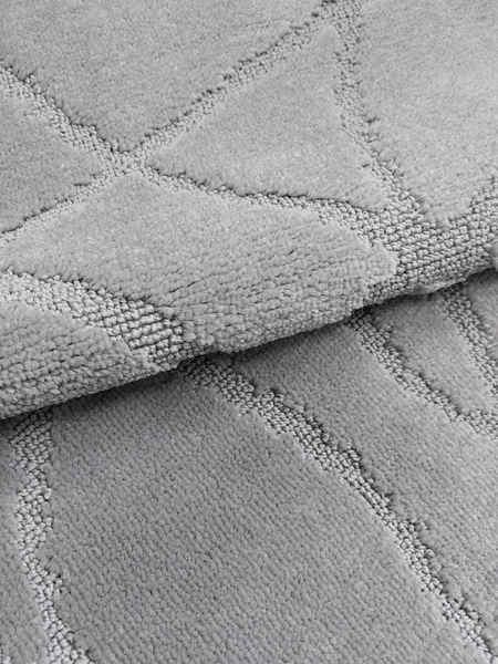 Коврик для туалета Gokyildiz Standart 60x50 / CROSS-7022-LIGHT-GRAY