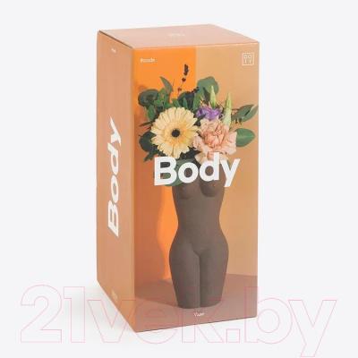 Ваза Doiy Body Black / DYBODYVAL