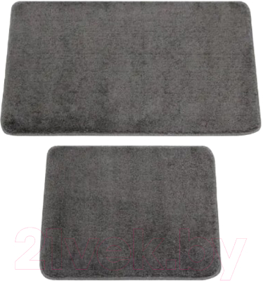 Набор ковриков для ванной и туалета Gokyildiz Maxiform 50x80+50x40 / DUZ-7027-ANTRACITE