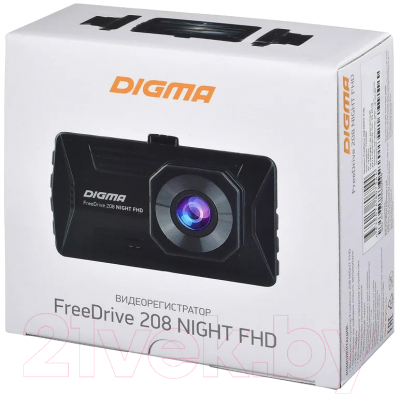 Автомобильный видеорегистратор Digma FreeDrive 208 Night FHD (черный)