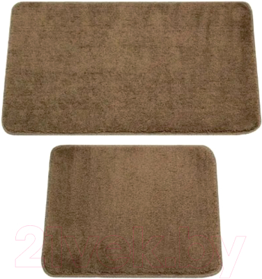 Набор ковриков для ванной и туалета Gokyildiz Maxiform 60x100+60x50 / DUZ-5013-BROWN