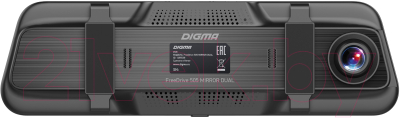 Видеорегистратор-зеркало Digma FreeDrive 505 Mirror Dual (черный)
