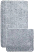 Набор ковриков для ванной и туалета Gokyildiz Soft Micro 50x80+50x40 / DUZ-7038-LIGHT-GRAY - 