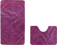 

Набор ковриков для ванной и туалета, Standart 50x80+50x40 / CROSS-2006-BORDO-PURPLE