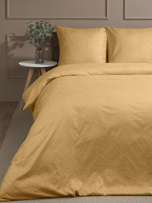 Комплект постельного белья Amore Mio Мако-сатин Bloom Микрофибра 1.5 / 58270 (горчичный)