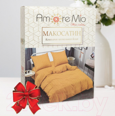 Комплект постельного белья Amore Mio Мако-сатин Bloom Микрофибра 2 / 58304 (горчичный)