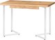 Обеденный стол Millwood Лофт Лондон 100-140x60x76 (дуб золотой Craft/металл белый) - 
