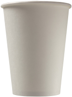 Набор бумажных стаканов Паксервис 300мл / DW90-430 (400шт, белый) - 