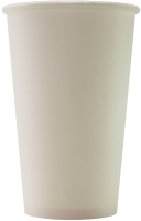 Набор бумажных стаканов Паксервис 400мл / HB90-530 (800шт, белый) - 