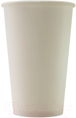 Набор бумажных стаканов Паксервис 400мл / HB90-530 (800шт, белый)