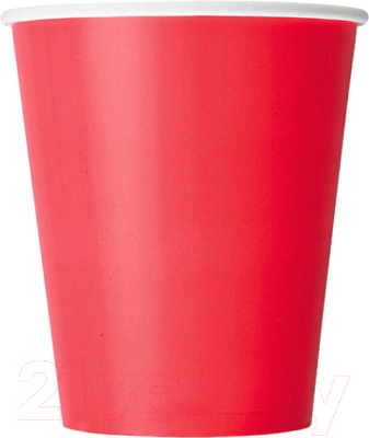 Набор бумажных стаканов Паксервис 165мл / HB70-195 (3000шт, красный, вендинг)